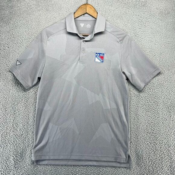 New York Rangers Polo Shirt men's Small Gray Camo Stretch Performance Collared - Picture 2 of 10